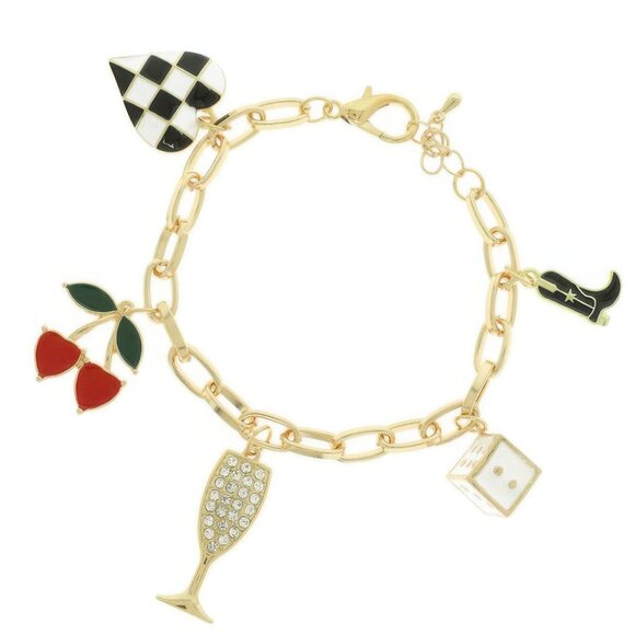 Luxury Theme Charm Bracelet - Picture 2 of 2